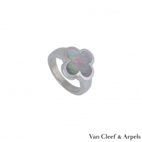 Van Cleef & Arpels White Gold Pure Alhambra Ring Van Cleef & Arpels White Gold Pure Alhambra Ring